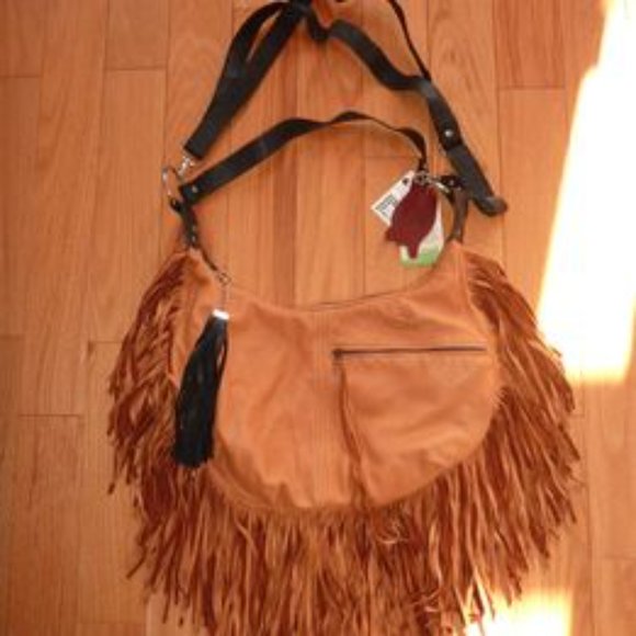 Hides in Hand Saddle Fringe Bag/Purse - Picture 2 of 5